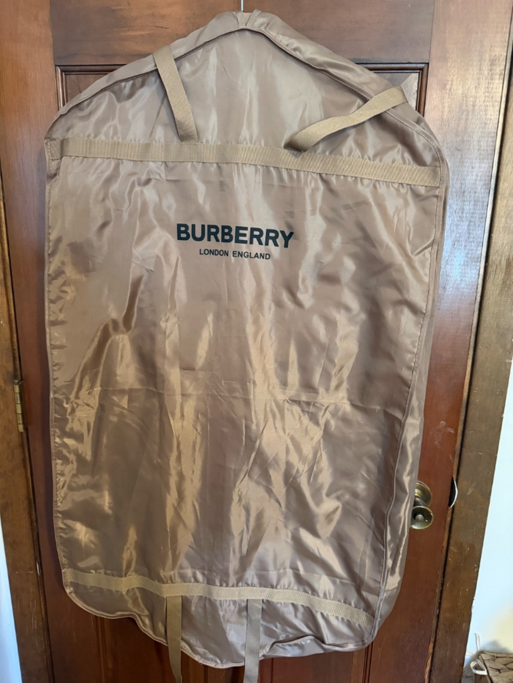 Burberry Trench coat Dark Honey Color White Label Striped Lining Size US 6 UK 8 - Picture 2 of 7